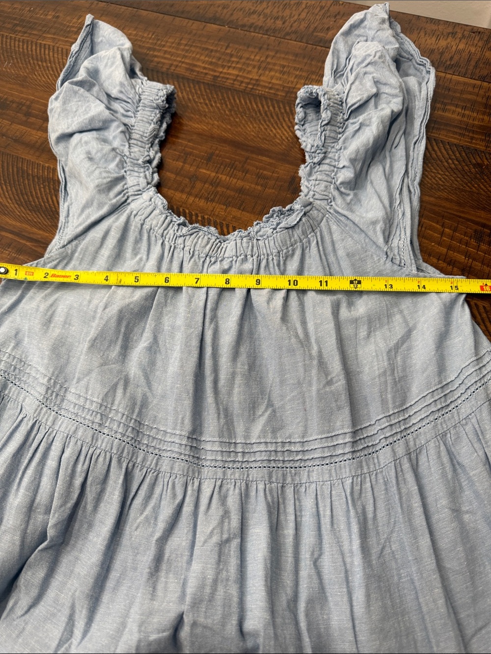 THE GREAT. Nightingale Smocked Tiered Midi Dress - Picture 10 of 10